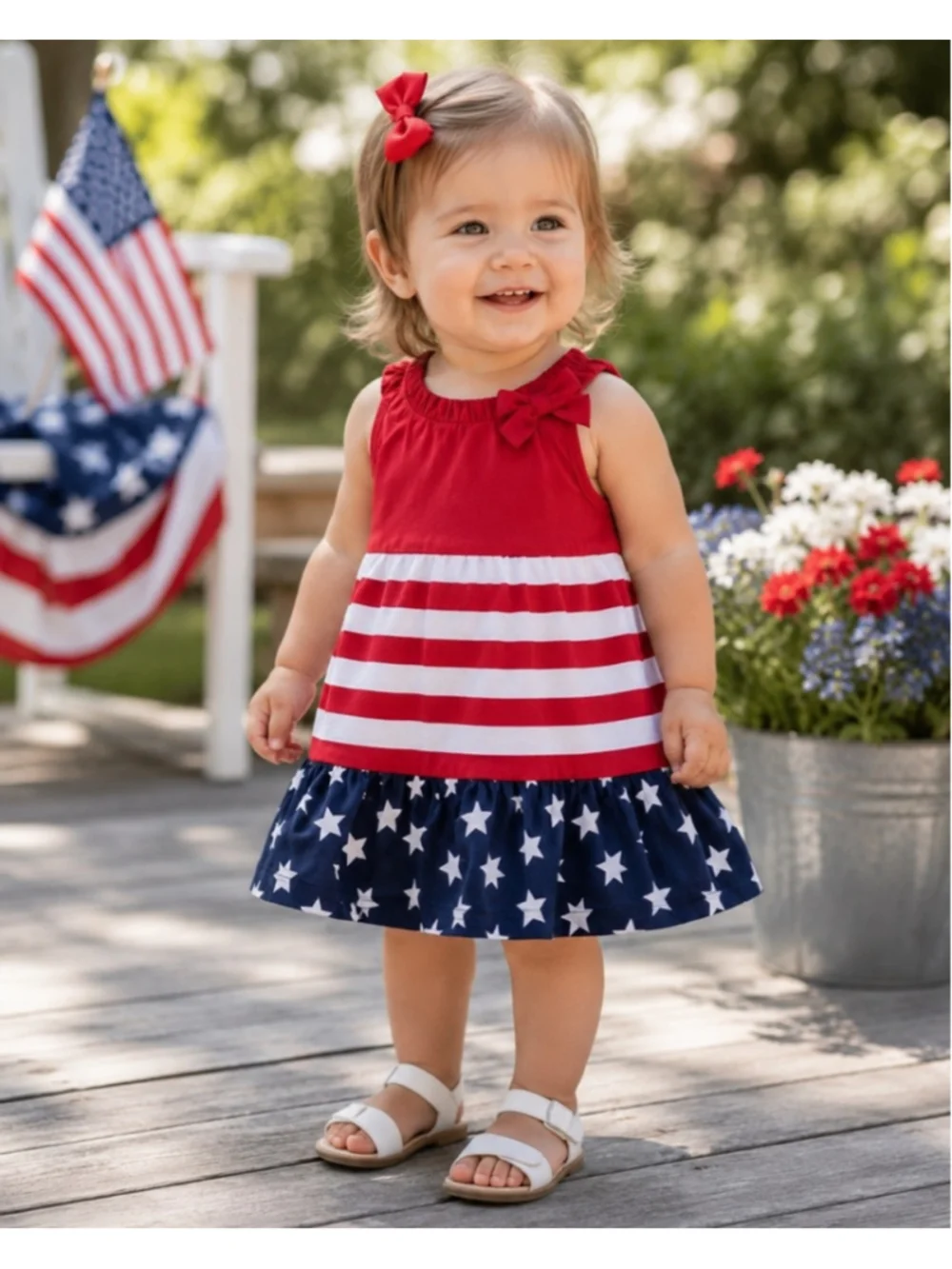 Gymboree Toddler American Flag Dress Size 18M–24M | GUC